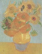 Vincent Van Gogh Still life:vase with Twelve Sunflowers (nn04) painting